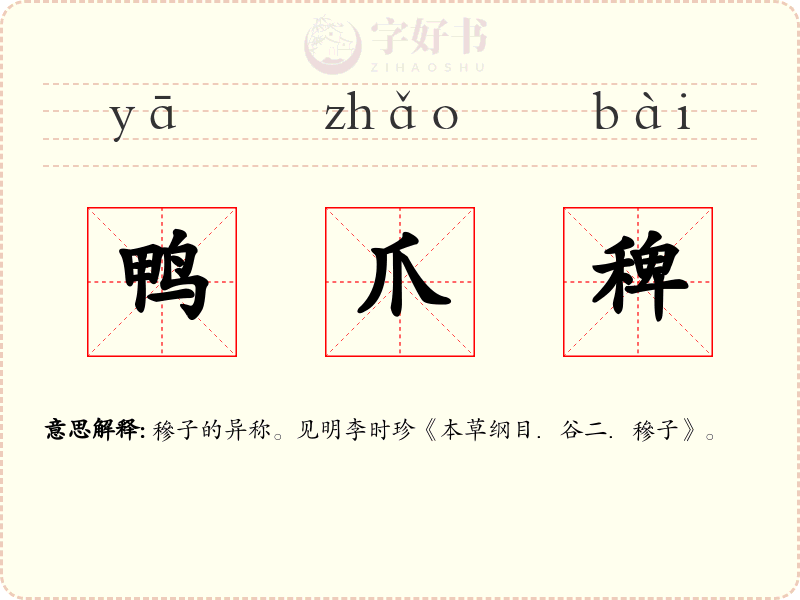 鸭爪稗