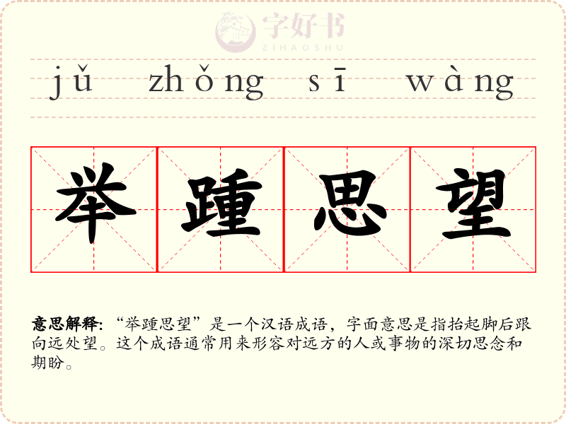 举踵思望