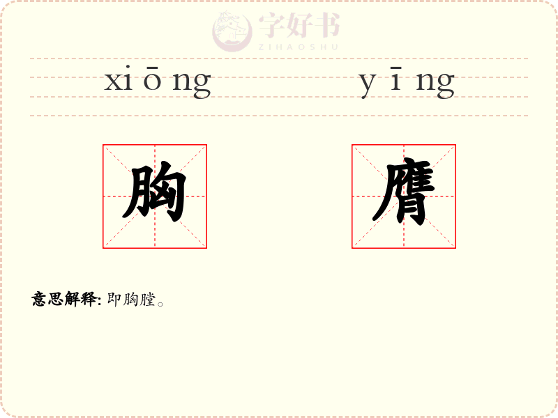 胸膺