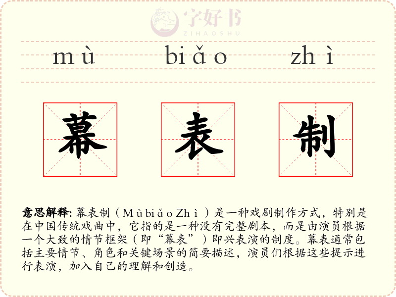 幕表制