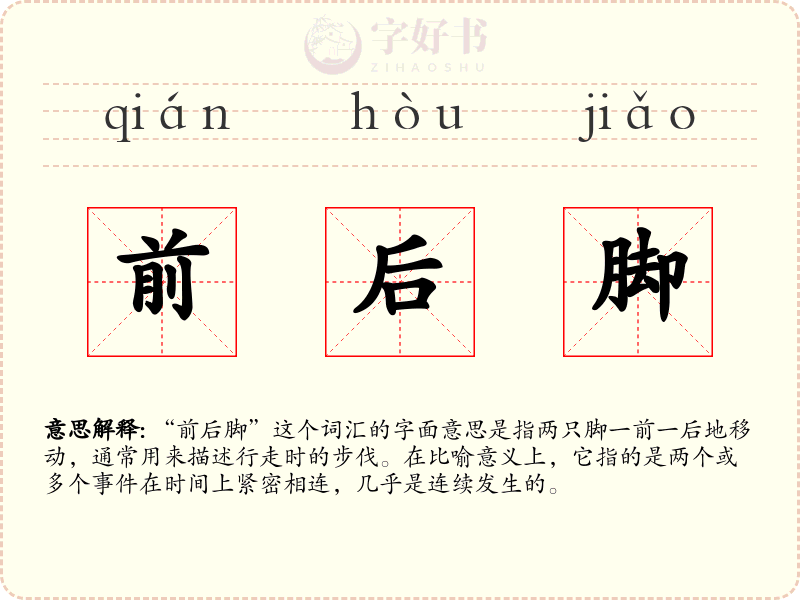 前后脚