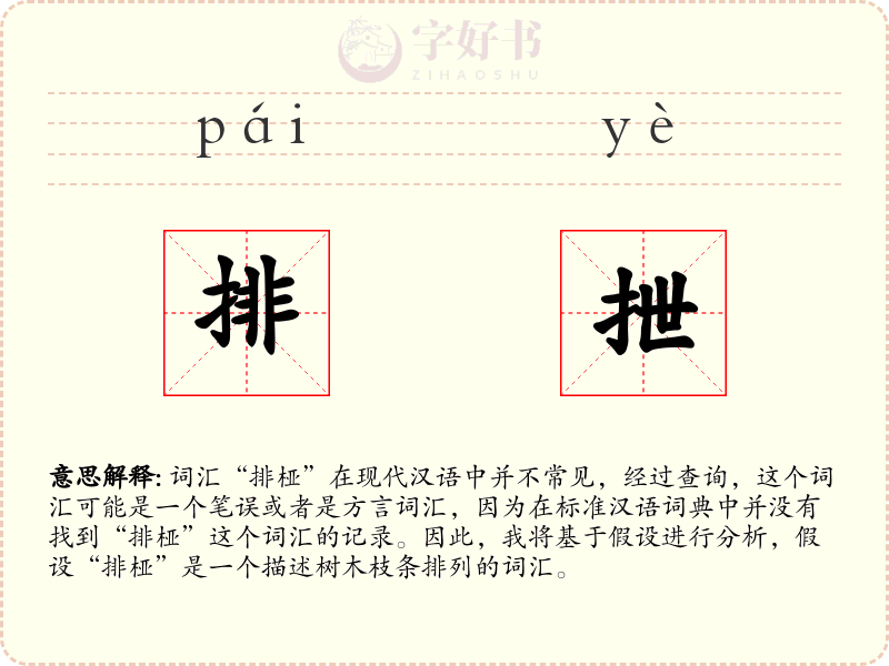 排抴