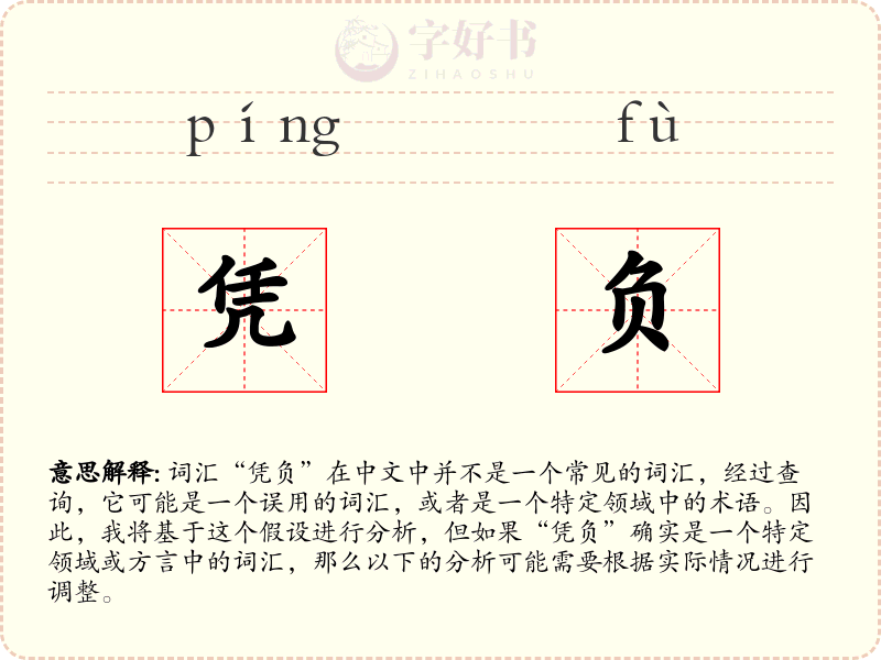 凭负