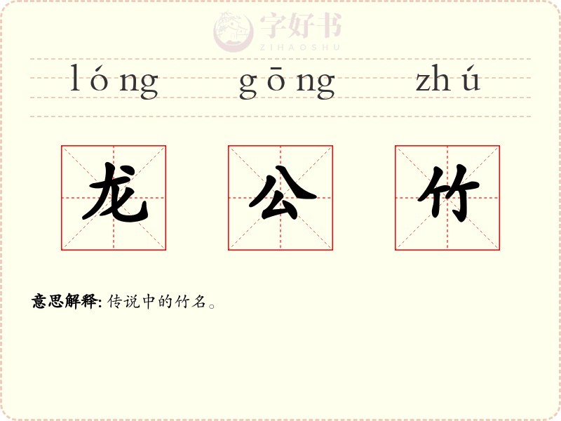 龙公竹