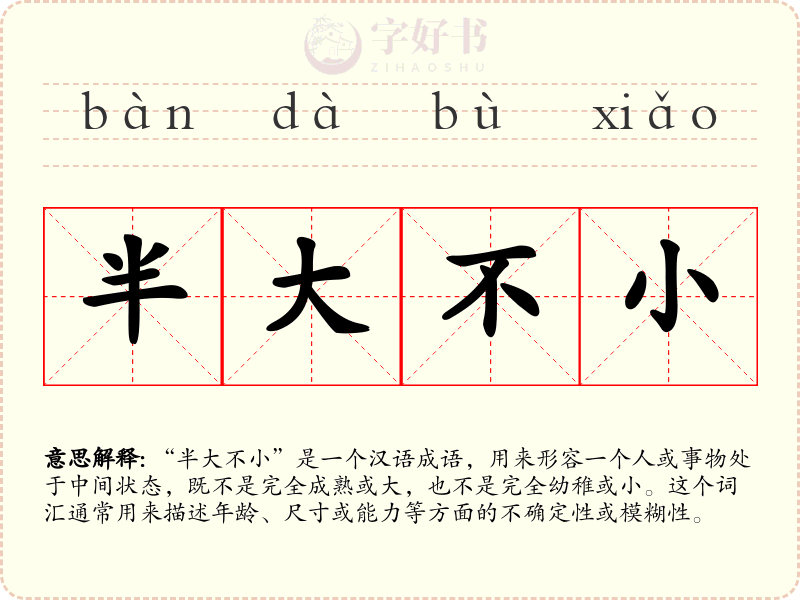 半大不小