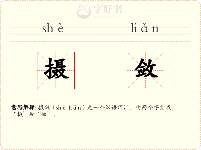 摄敛