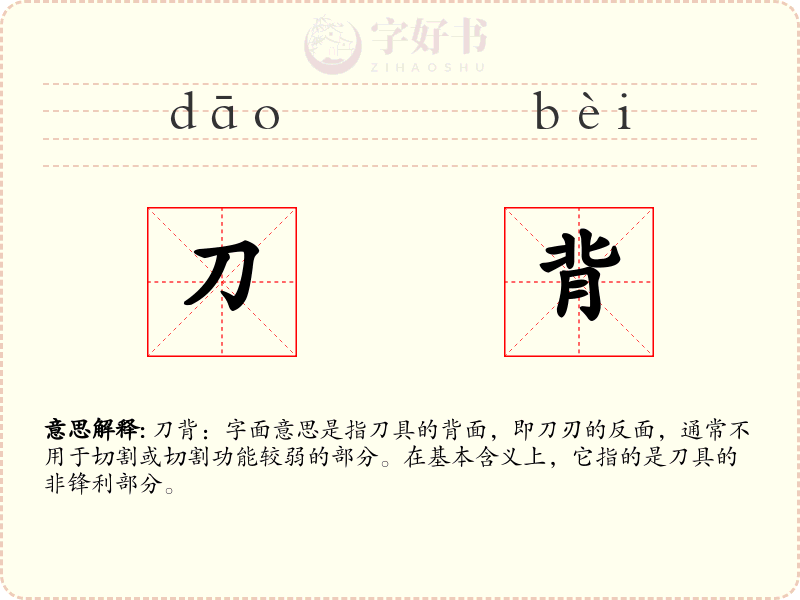 刀背