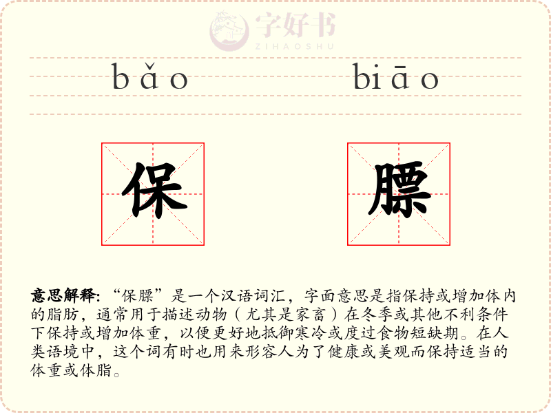 保膘