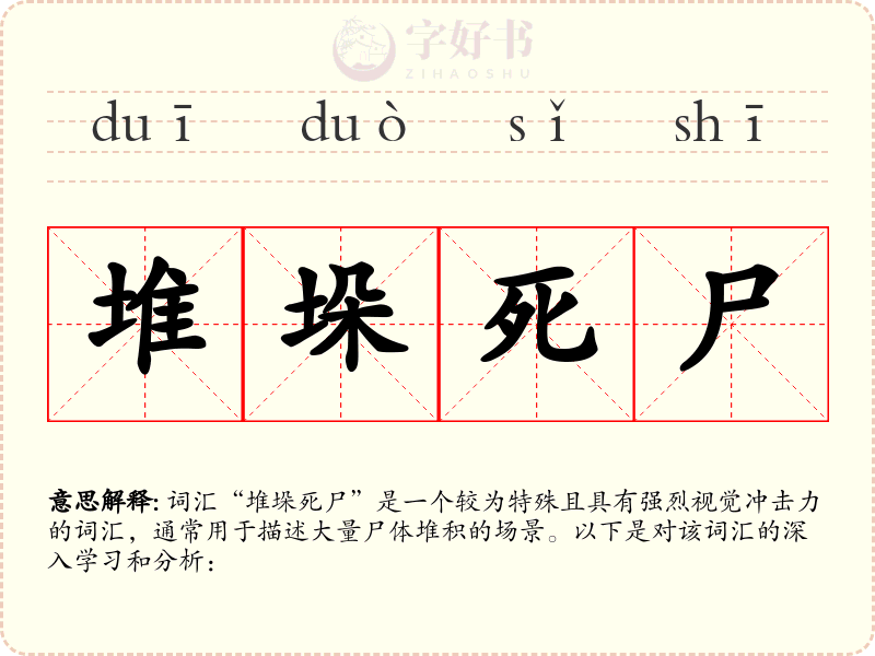 堆垛死尸