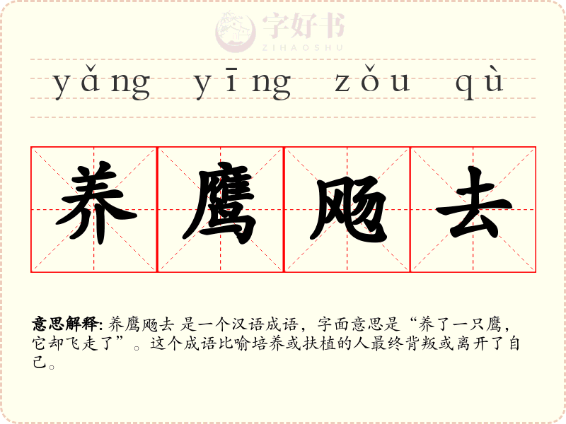 养鹰飏去