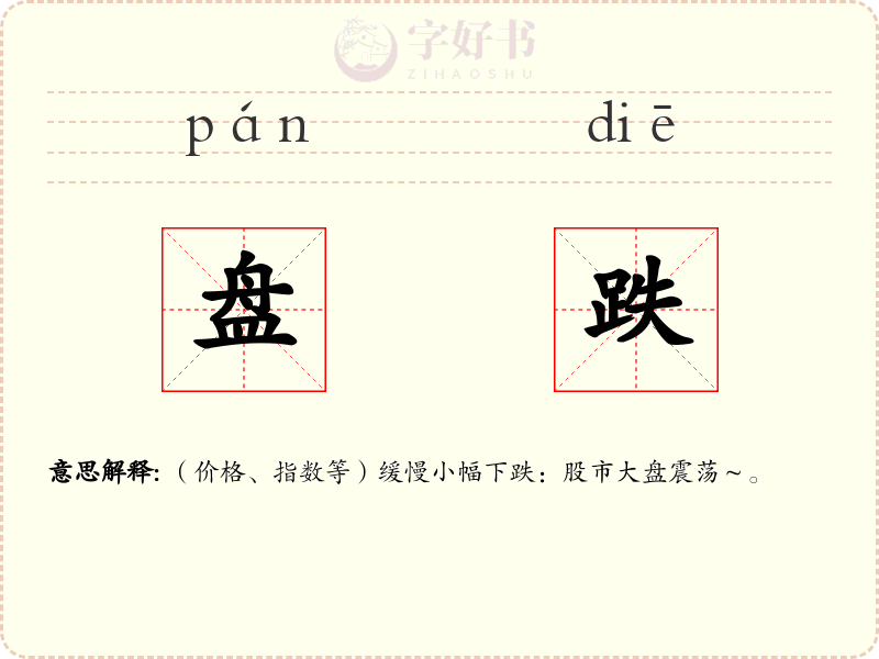 盘跌