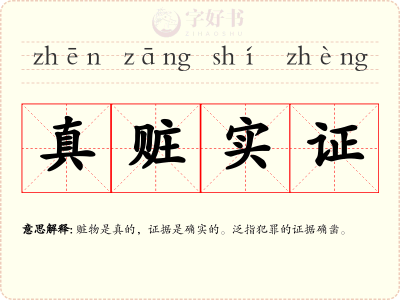 真赃实证