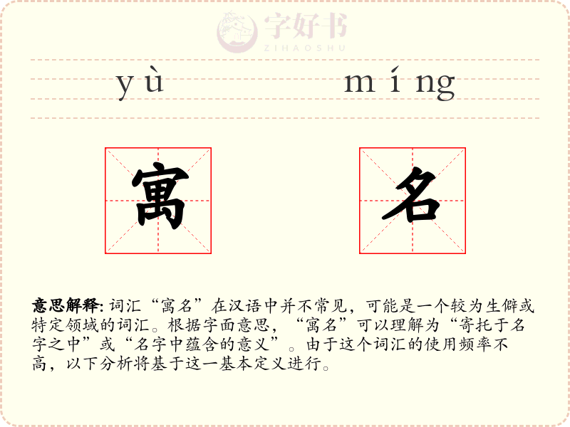 寓名