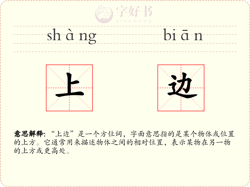 上边