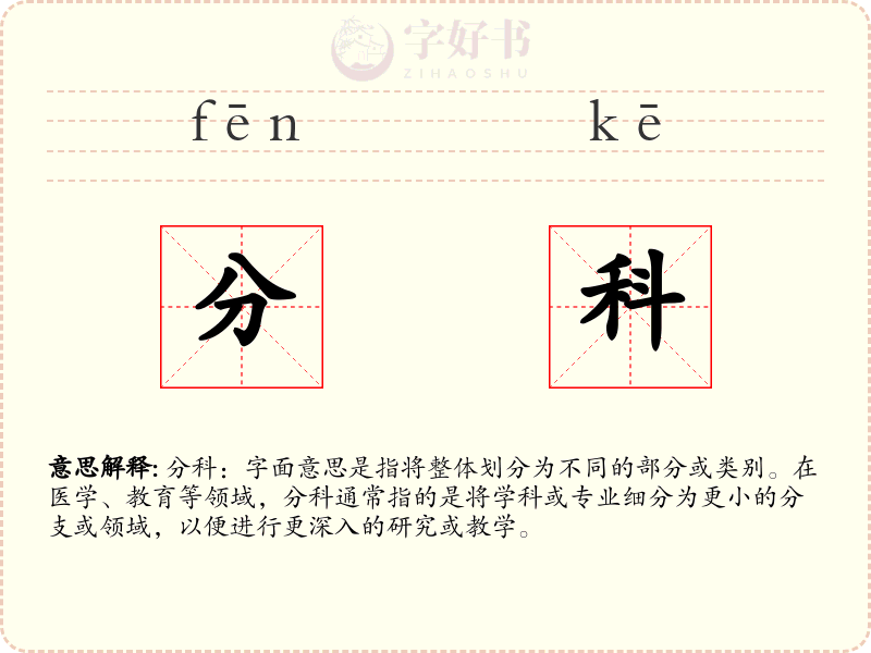 分科