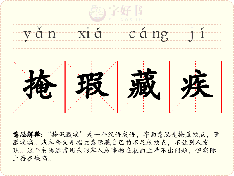 掩瑕藏疾
