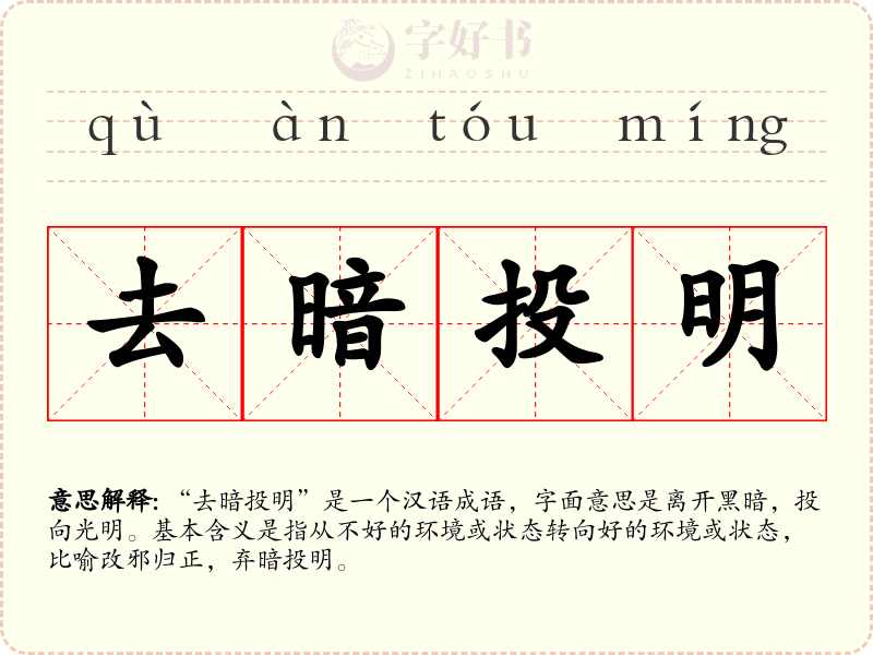 去暗投明