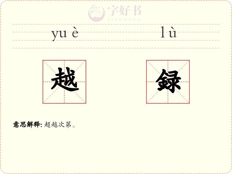 越録