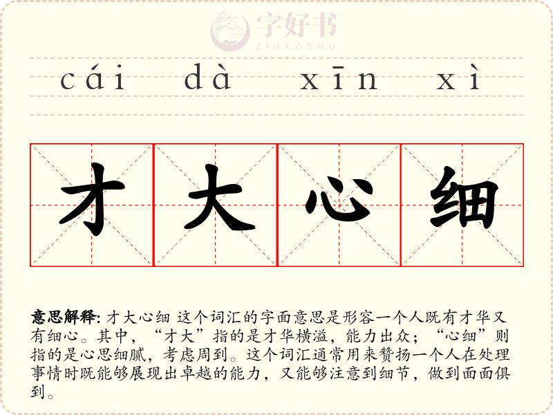 才大心细