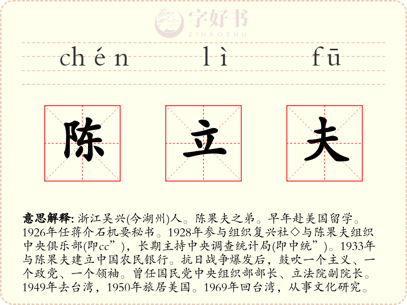 陈立夫