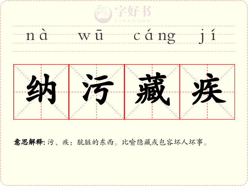 纳污藏疾