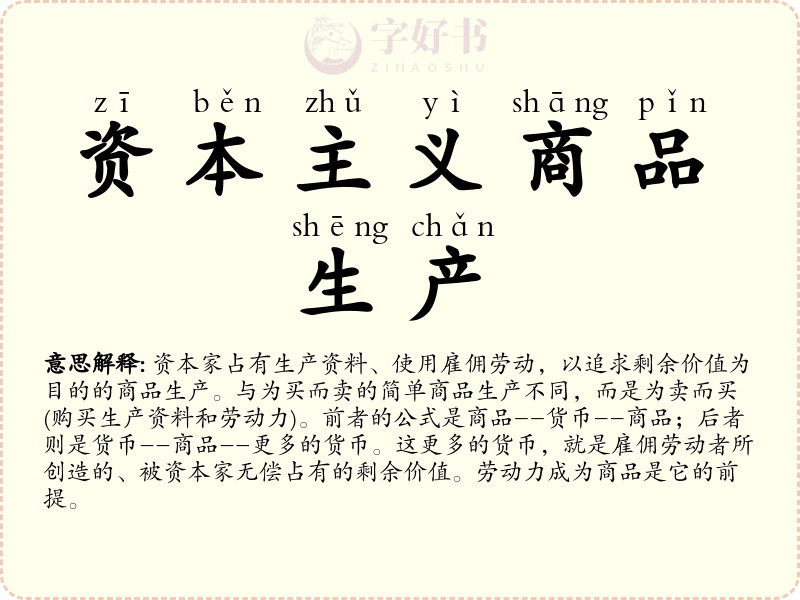 资本主义商品生产