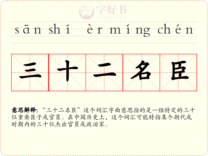 三十二名臣