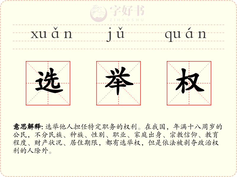 选举权