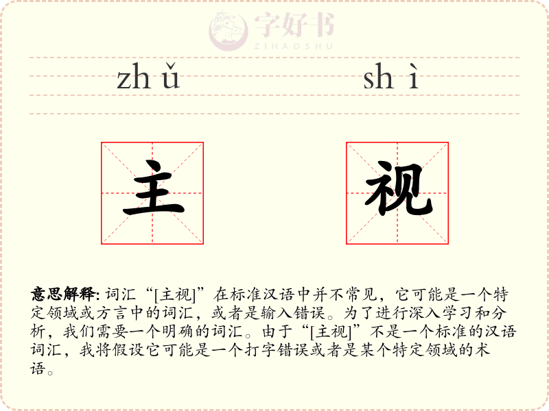 主视