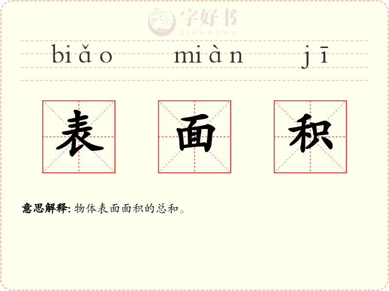 表面积