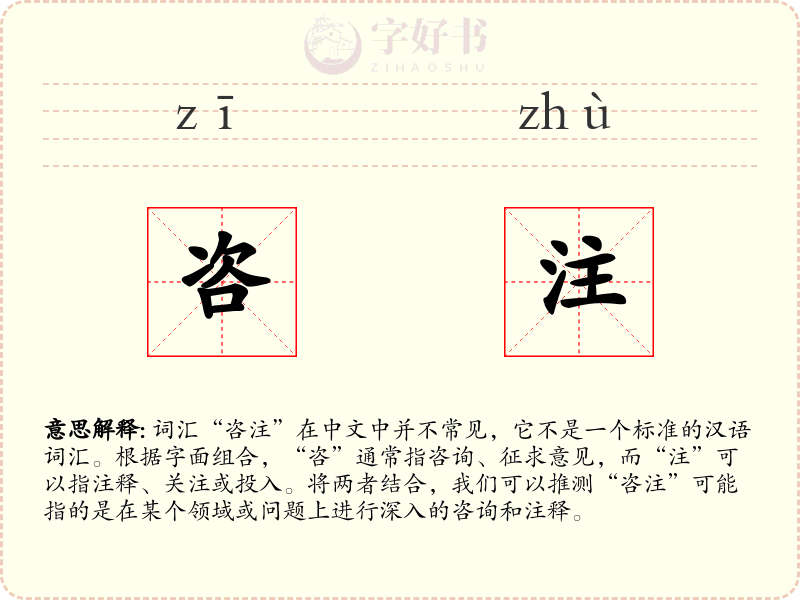 咨注
