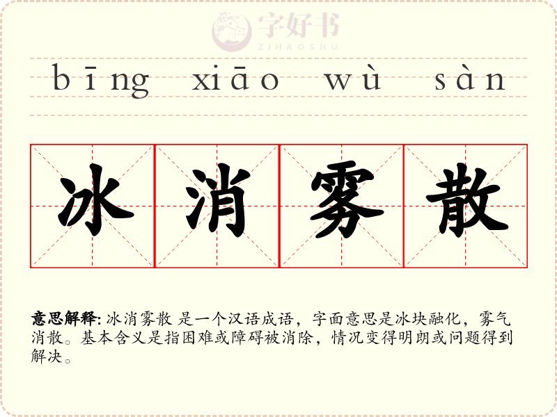 冰消雾散