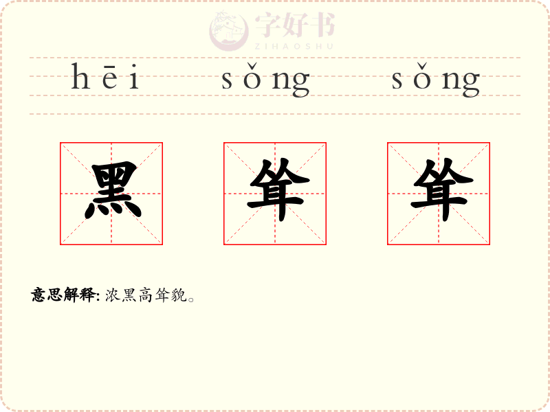 黑耸耸