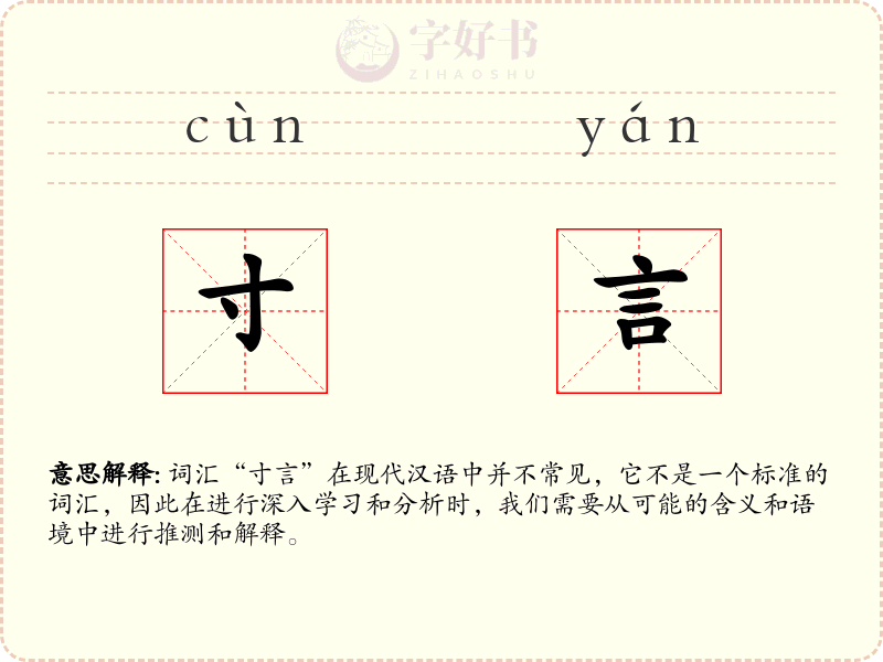寸言