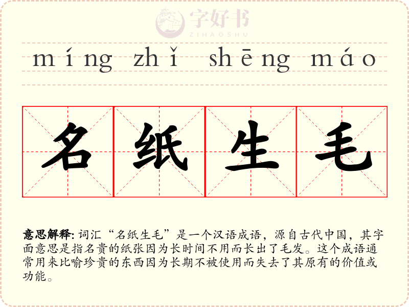 名纸生毛