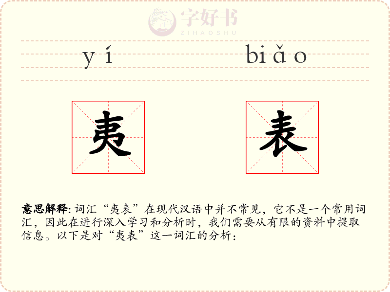 夷表
