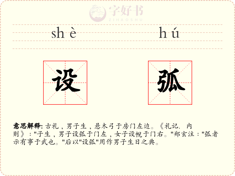 设弧
