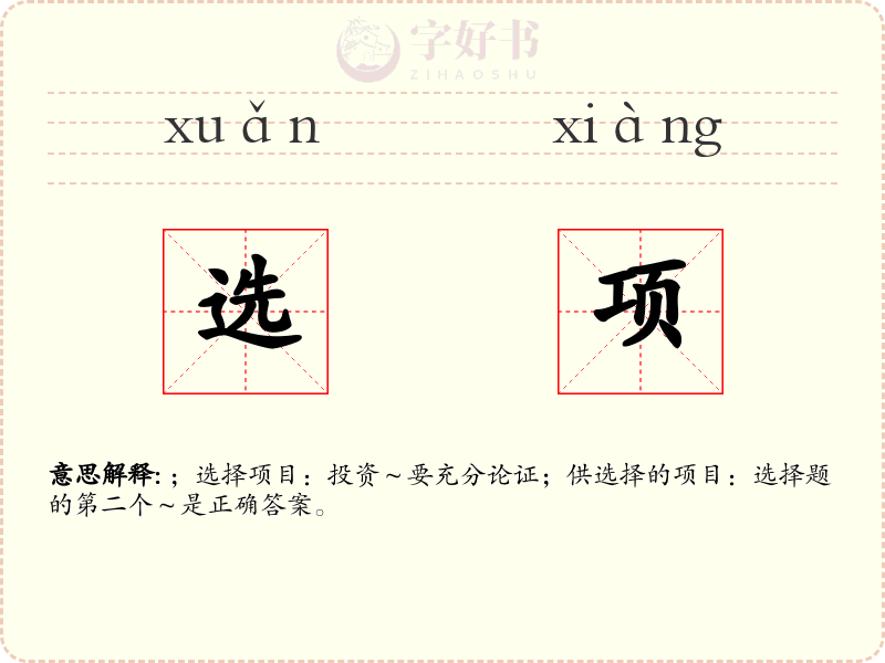 选项