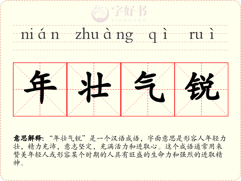 年壮气锐