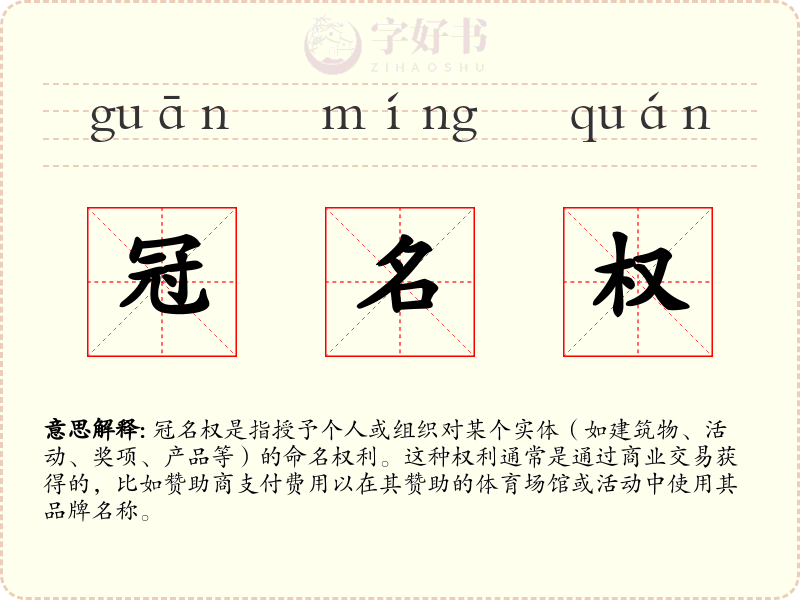 冠名权