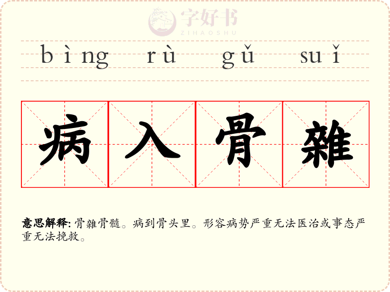 病入骨雜