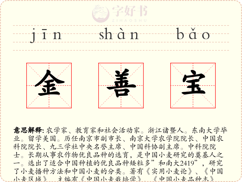 金善宝