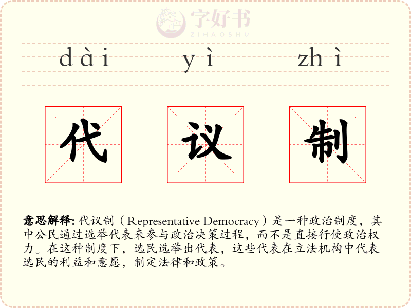 代议制