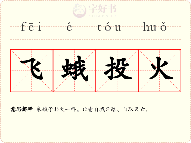 飞蛾投火