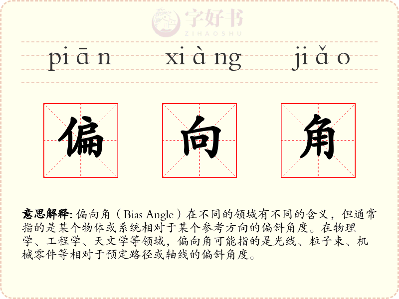 偏向角
