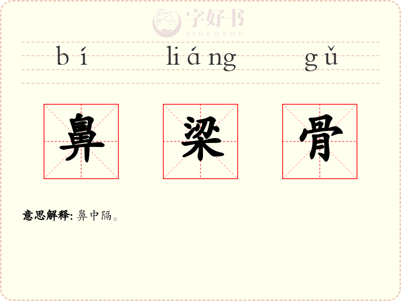 鼻梁骨