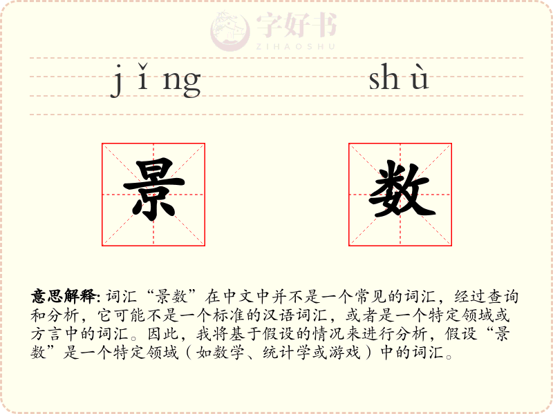 景数