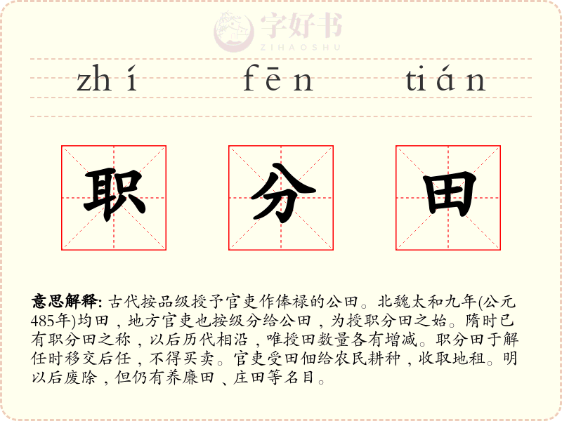 职分田