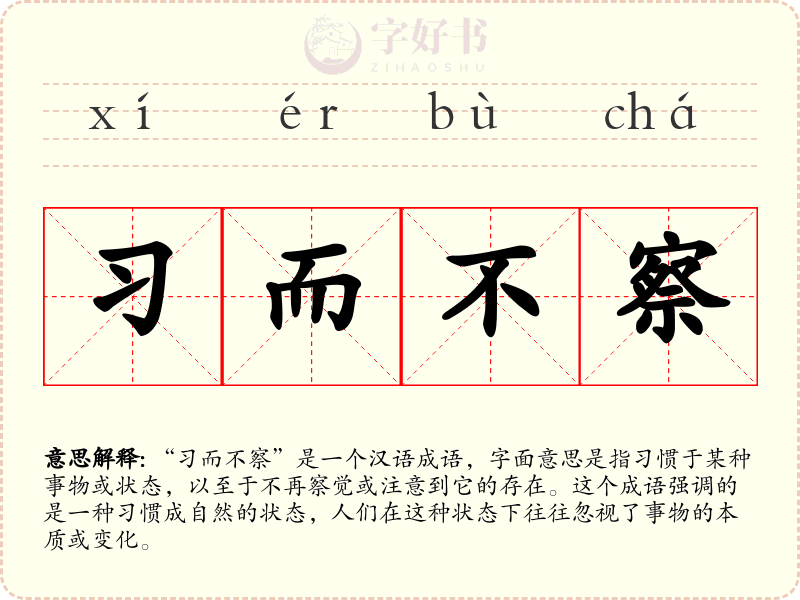 习而不察