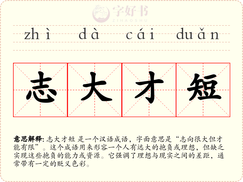 志大才短